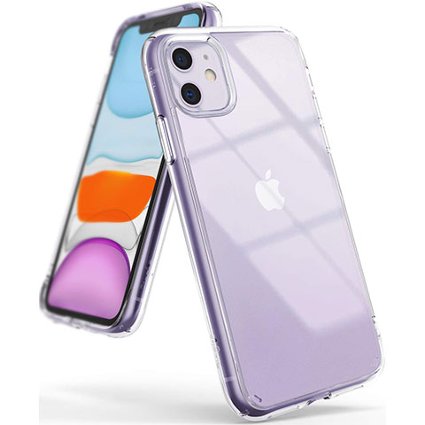 Custodia Silicone Trasparente Ultra Sottile Cover Morbida S01 per Apple iPhone 11 Chiaro