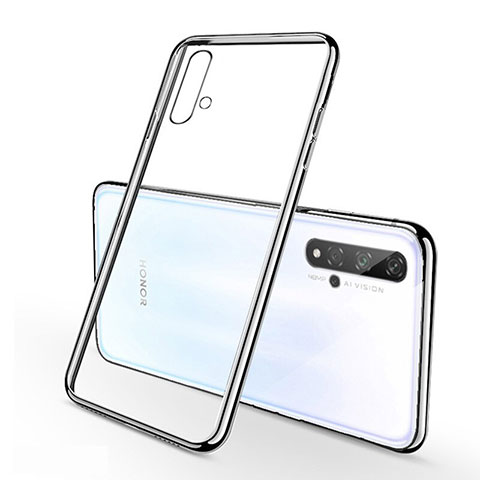 Custodia Silicone Trasparente Ultra Sottile Cover Morbida S01 per Huawei Honor 20S Argento