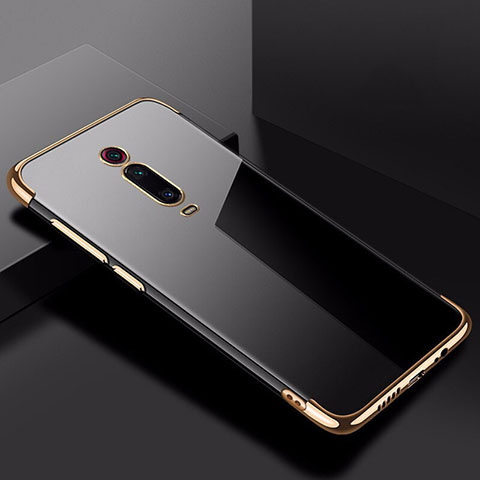 Custodia Silicone Trasparente Ultra Sottile Cover Morbida S01 per Xiaomi Redmi K20 Oro