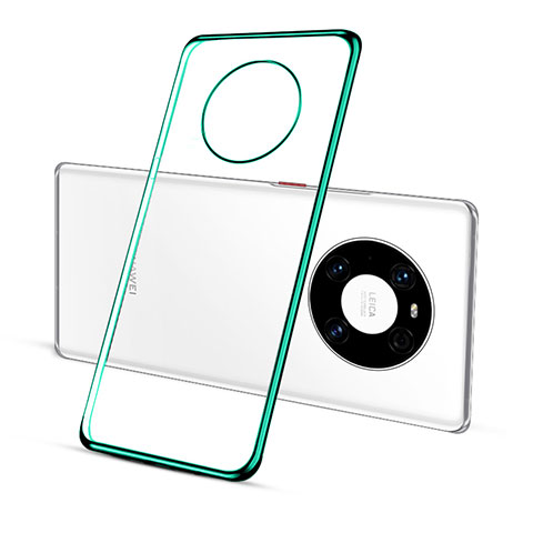 Custodia Silicone Trasparente Ultra Sottile Cover Morbida S02 per Huawei Mate 40E 4G Verde