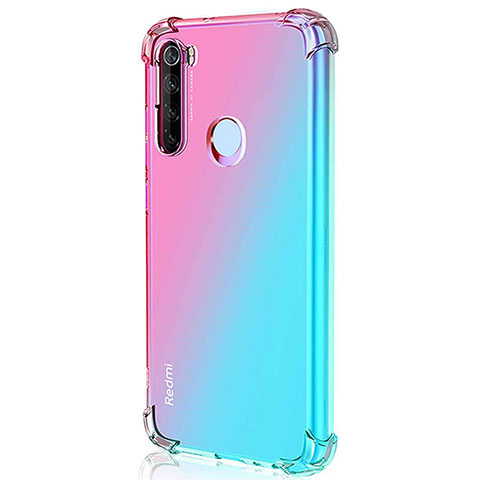 Custodia Silicone Trasparente Ultra Sottile Cover Morbida S03 per Xiaomi Redmi Note 8 (2021) Rosa