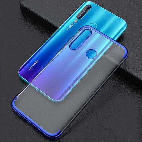 Custodia Silicone Trasparente Ultra Sottile Cover Morbida S04 per Huawei Honor 20E Blu