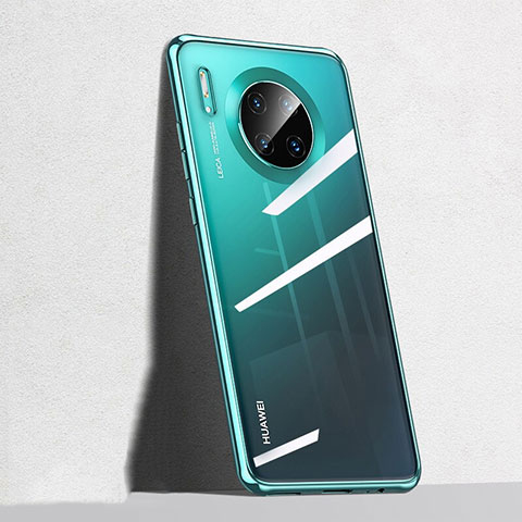 Custodia Silicone Trasparente Ultra Sottile Cover Morbida S04 per Huawei Mate 30E Pro 5G Verde