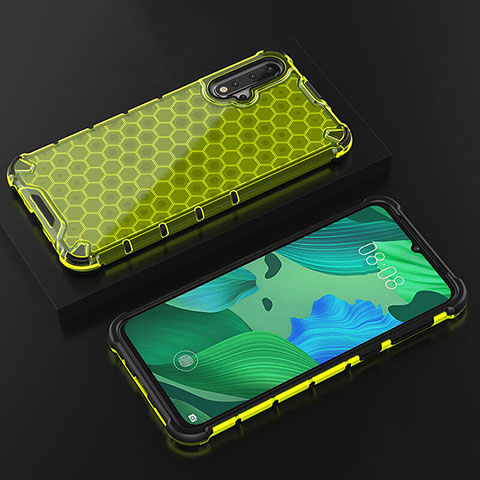 Custodia Silicone Trasparente Ultra Sottile Cover Morbida S08 per Huawei Nova 5 Verde