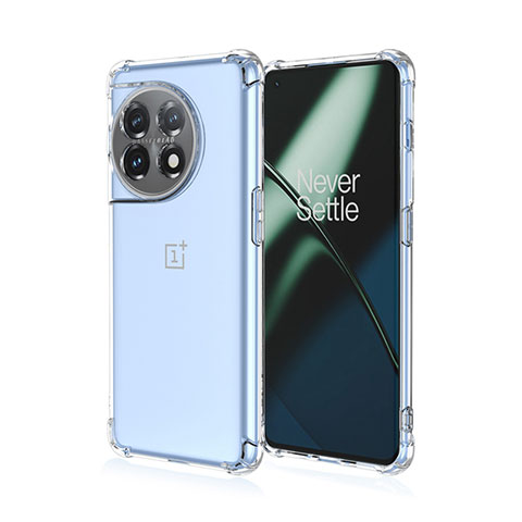 Custodia Silicone Trasparente Ultra Sottile Cover Morbida Sfumato per OnePlus Ace 2 Pro 5G Chiaro