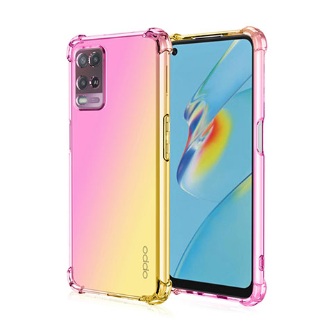 Custodia Silicone Trasparente Ultra Sottile Cover Morbida Sfumato per Realme 8s 5G Rosa