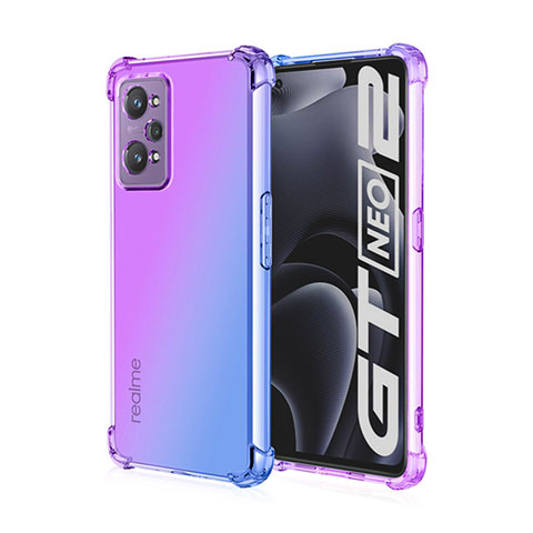 Custodia Silicone Trasparente Ultra Sottile Cover Morbida Sfumato per Realme GT Neo 3T 5G Lavanda