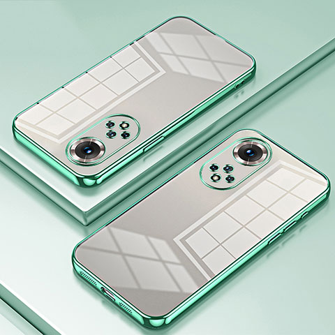 Custodia Silicone Trasparente Ultra Sottile Cover Morbida SY1 per Huawei Honor 50 Pro 5G Verde