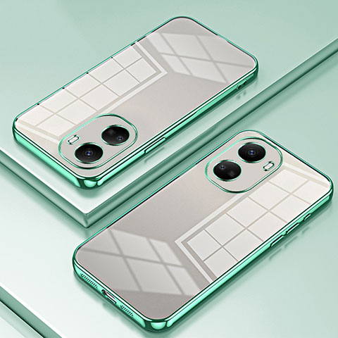 Custodia Silicone Trasparente Ultra Sottile Cover Morbida SY1 per Huawei Nova 10 SE Verde