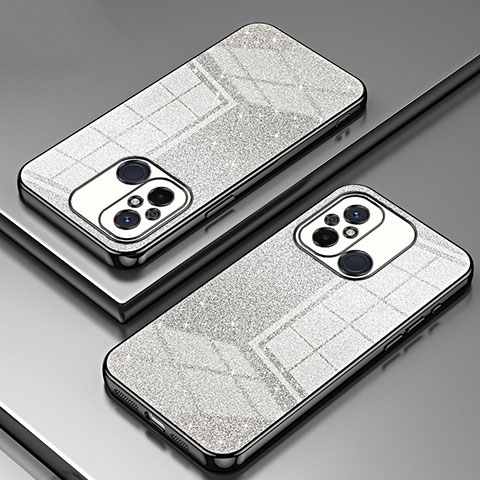 Custodia Silicone Trasparente Ultra Sottile Cover Morbida SY1 per Xiaomi Redmi 11A 4G Nero