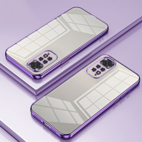 Custodia Silicone Trasparente Ultra Sottile Cover Morbida SY1 per Xiaomi Redmi Note 11 4G (2022) Viola