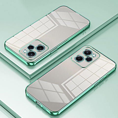 Custodia Silicone Trasparente Ultra Sottile Cover Morbida SY1 per Xiaomi Redmi Note 12 Pro Speed 5G Verde