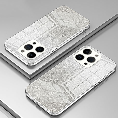 Custodia Silicone Trasparente Ultra Sottile Cover Morbida SY2 per Apple iPhone 14 Pro Max Chiaro