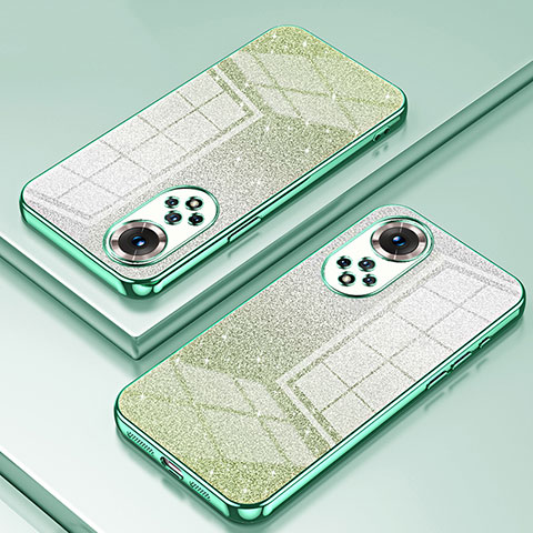 Custodia Silicone Trasparente Ultra Sottile Cover Morbida SY2 per Huawei Honor 50 5G Verde