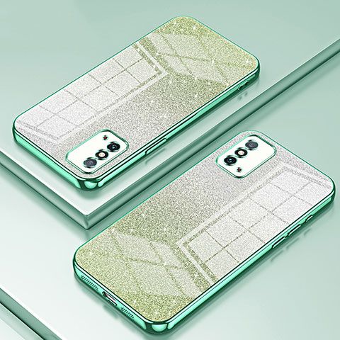 Custodia Silicone Trasparente Ultra Sottile Cover Morbida SY2 per Huawei Honor X10 Max 5G Verde