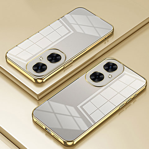 Custodia Silicone Trasparente Ultra Sottile Cover Morbida SY2 per Huawei Nova 11i Oro