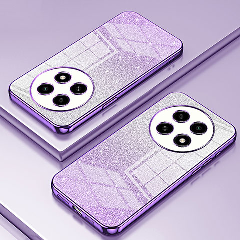 Custodia Silicone Trasparente Ultra Sottile Cover Morbida SY2 per Oppo A2 Pro 5G Viola