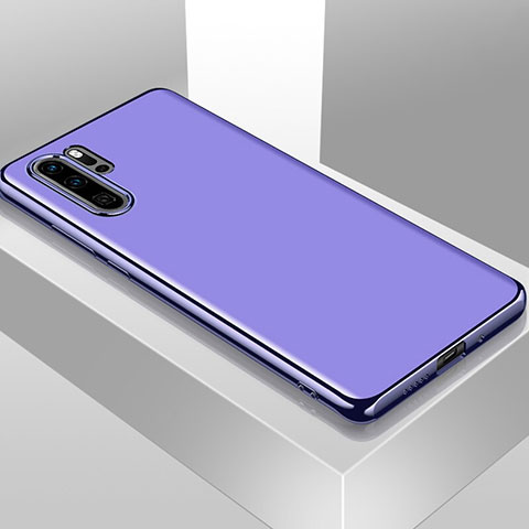 Custodia Silicone Trasparente Ultra Sottile Cover Morbida T01 per Huawei P30 Pro New Edition Viola