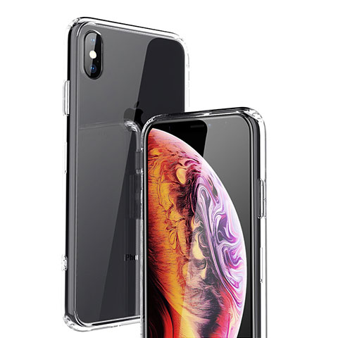 Custodia Silicone Trasparente Ultra Sottile Morbida C21 per Apple iPhone X Chiaro