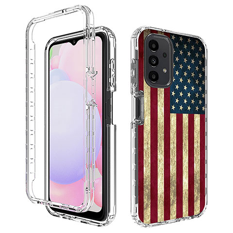 Custodia Silicone Trasparente Ultra Sottile Morbida Cover Fronte e Retro 360 JX1 per Samsung Galaxy A13 4G Multicolore