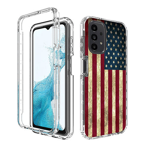 Custodia Silicone Trasparente Ultra Sottile Morbida Cover Fronte e Retro 360 JX1 per Samsung Galaxy A23 5G Multicolore