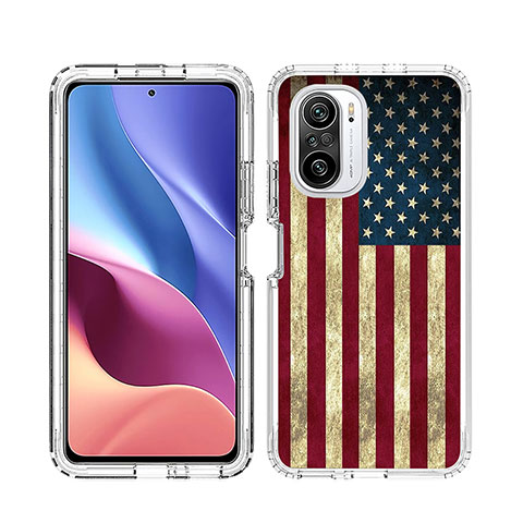 Custodia Silicone Trasparente Ultra Sottile Morbida Cover Fronte e Retro 360 JX1 per Xiaomi Mi 11X Pro 5G Multicolore