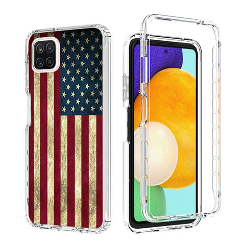 Custodia Silicone Trasparente Ultra Sottile Morbida Cover Fronte e Retro 360 per Samsung Galaxy A22s 5G Multicolore