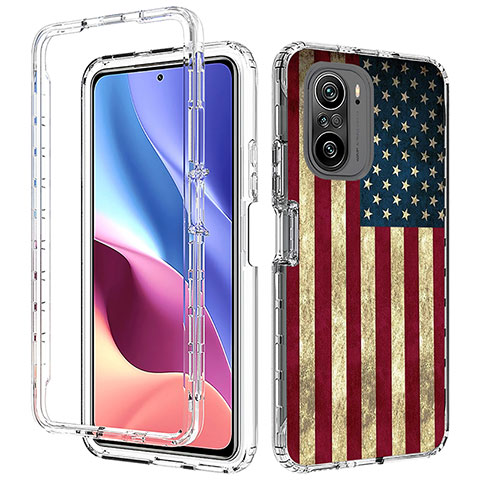 Custodia Silicone Trasparente Ultra Sottile Morbida Cover Fronte e Retro 360 per Xiaomi Mi 11X Pro 5G Multicolore