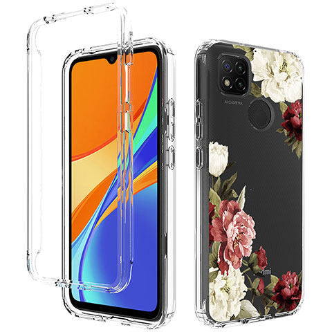 Custodia Silicone Trasparente Ultra Sottile Morbida Cover Fronte e Retro 360 per Xiaomi POCO C3 Marrone