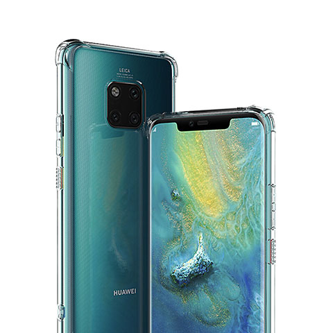 Custodia Silicone Trasparente Ultra Sottile Morbida K01 per Huawei Mate 20 Pro Chiaro