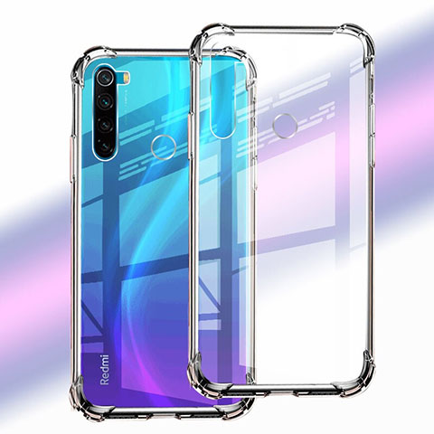 Custodia Silicone Trasparente Ultra Sottile Morbida K01 per Xiaomi Redmi Note 8 (2021) Chiaro