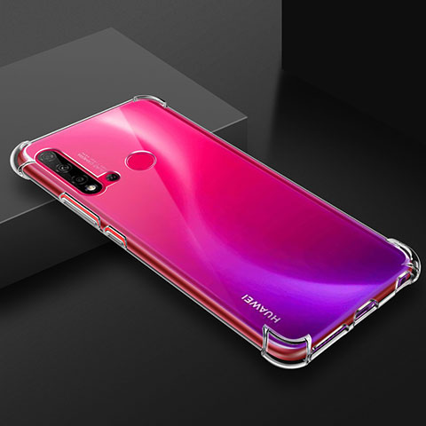 Custodia Silicone Trasparente Ultra Sottile Morbida K02 per Huawei Nova 5i Chiaro