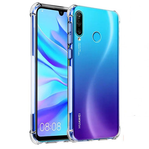 Custodia Silicone Trasparente Ultra Sottile Morbida K03 per Huawei P30 Lite XL Chiaro