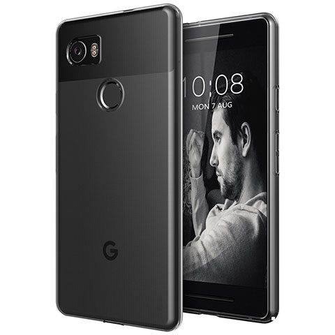 Custodia Silicone Trasparente Ultra Sottile Morbida per Google Pixel 2 XL Chiaro