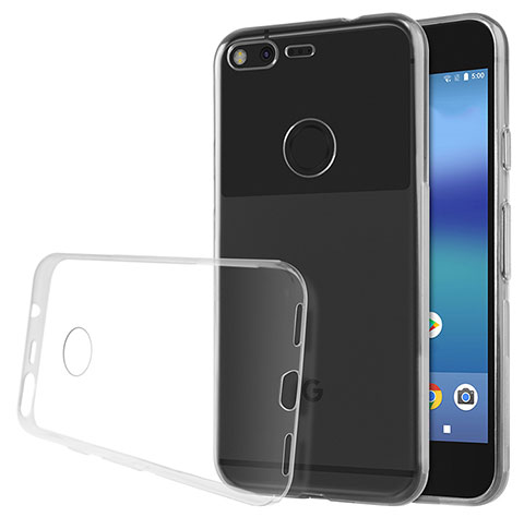 Custodia Silicone Trasparente Ultra Sottile Morbida per Google Pixel Chiaro