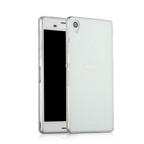 Custodia Silicone Trasparente Ultra Sottile Morbida per Sony Xperia Z3 Chiaro