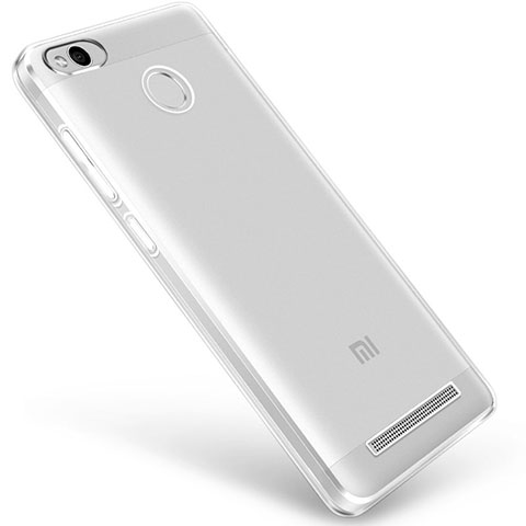 Custodia Silicone Trasparente Ultra Sottile Morbida Q01 per Xiaomi Redmi 3 Pro Chiaro