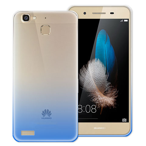 Custodia Silicone Trasparente Ultra Sottile Morbida Sfumato per Huawei G8 Mini Blu