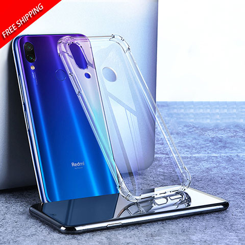 Custodia Silicone Trasparente Ultra Sottile Morbida T02 per Xiaomi Redmi Note 7 Pro Chiaro