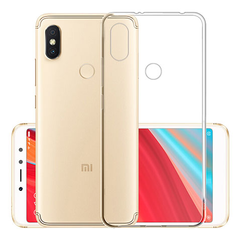 Custodia Silicone Trasparente Ultra Sottile Morbida T02 per Xiaomi Redmi Y2 Chiaro