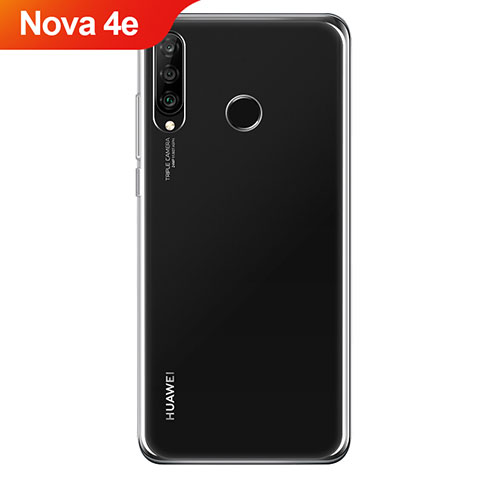 Custodia Silicone Trasparente Ultra Sottile Morbida T06 per Huawei Nova 4e Chiaro