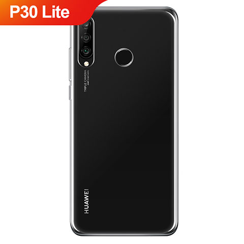 Custodia Silicone Trasparente Ultra Sottile Morbida T06 per Huawei P30 Lite New Edition Chiaro