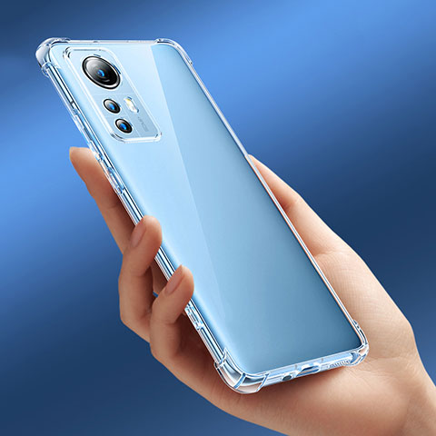 Custodia Silicone Trasparente Ultra Sottile Morbida T06 per Xiaomi Mi 12T 5G Chiaro