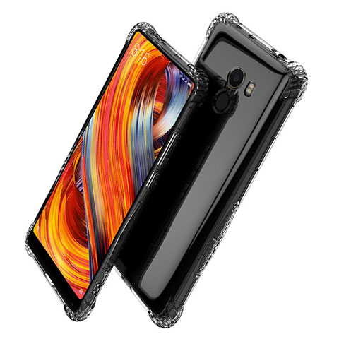 Custodia Silicone Trasparente Ultra Sottile Morbida T06 per Xiaomi Mi Mix 2 Chiaro