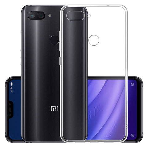 Custodia Silicone Trasparente Ultra Sottile Morbida T07 per Xiaomi Mi 8 Lite Chiaro