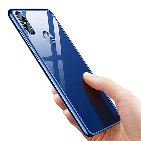 Custodia Silicone Trasparente Ultra Sottile Morbida T07 per Xiaomi Mi 8 SE Blu