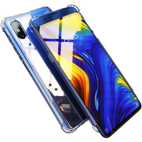 Custodia Silicone Trasparente Ultra Sottile Morbida T07 per Xiaomi Mi Mix 3 Chiaro