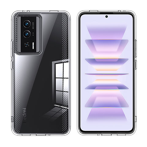 Custodia Silicone Trasparente Ultra Sottile Morbida T07 per Xiaomi Redmi K60 Pro 5G Chiaro