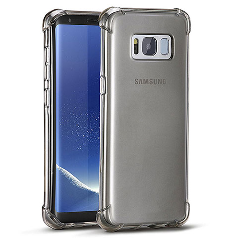 Custodia Silicone Trasparente Ultra Sottile Morbida T11 per Samsung Galaxy S8 Plus Grigio