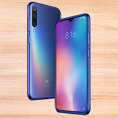 Custodia Silicone Trasparente Ultra Sottile Morbida T17 per Xiaomi Mi 9 Blu